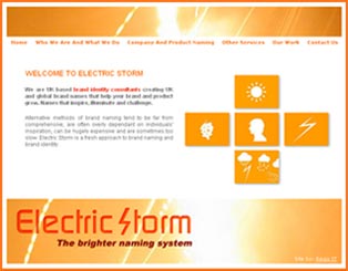View Electric Storm website project details