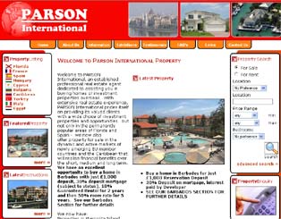 View Parson International website project details